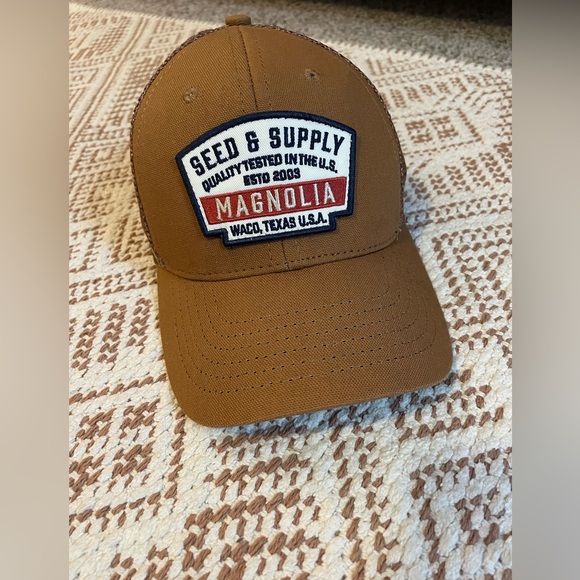Magnolia dark mustard brown color Seed & Supply Cap - Picture 1 of 5